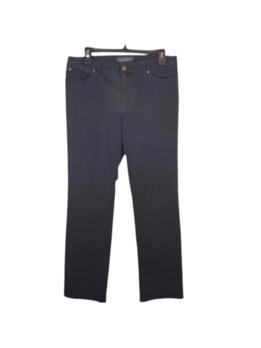 Lauren Ralph Lauren Black Premier Straight Leg Stretch Jeans Size 12